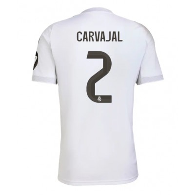 Moški Nogometni dresi Real Madrid Daniel Carvajal #2 Domači 2025-26 Kratek Rokav Moški Nogometni dresi Real Madrid Daniel Carvajal #2 Domači 2025-26 Kratek Rokav